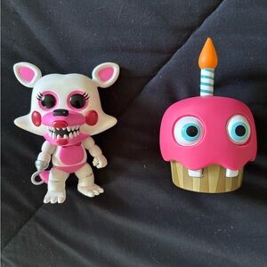 Funko Pop FNF Cupcake & Flocked Funtime Foxy